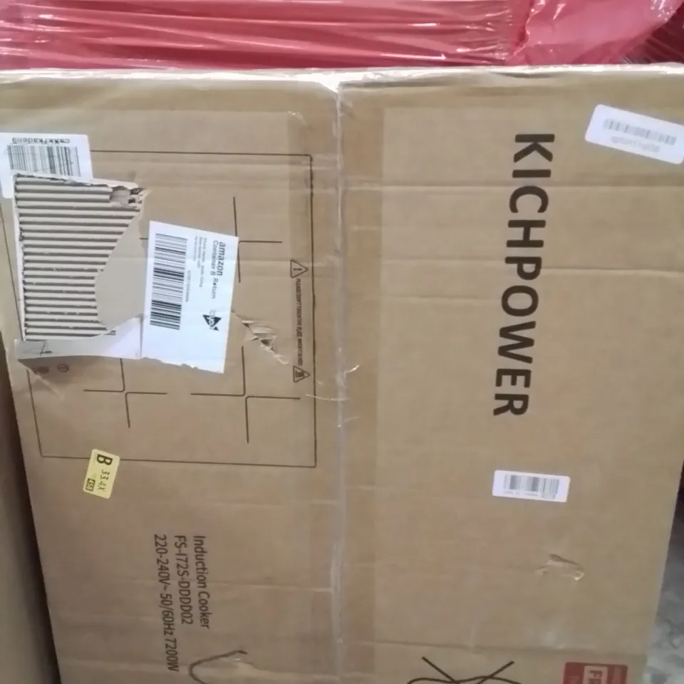 PALLET OF ASSORTED HOUSEHOLD GOODS AND PRODUCTS TO INCLUDE;CANDY FLOSS MACHINE,INDUCTION COOKER,IRONING BOARD