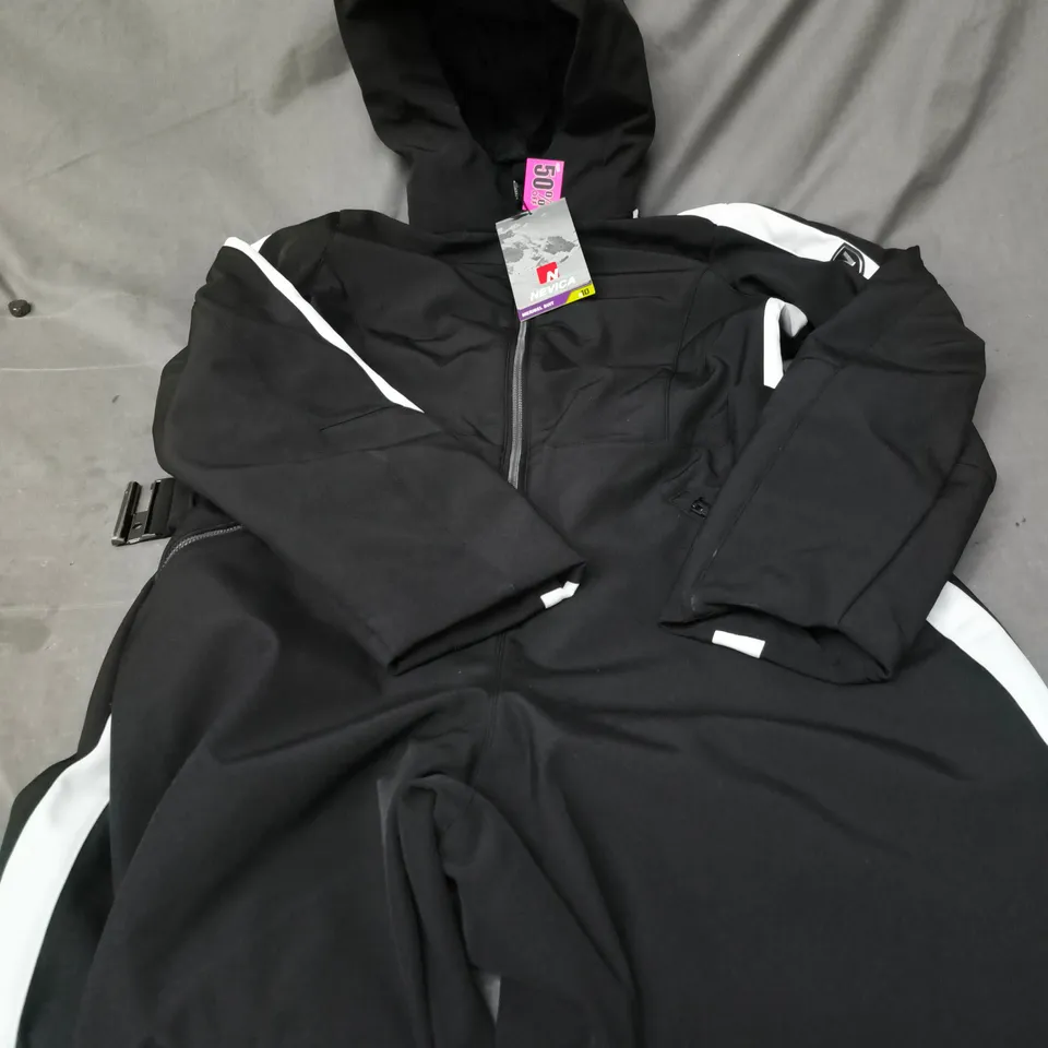 NEVICA MERIBEL SKI SUIT – BLACK, UK 14 (EU 42)