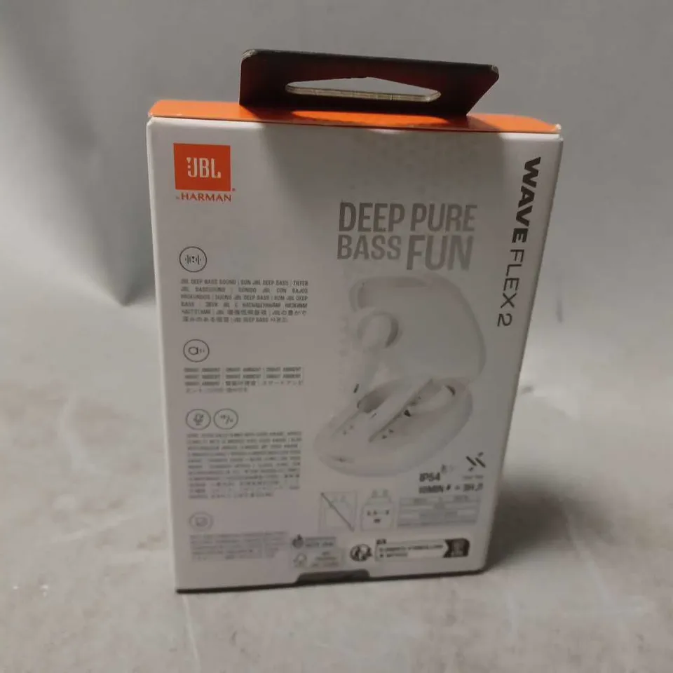 SEALED JBL WAVE FLEX 2 WIRELESS EARBUDS 