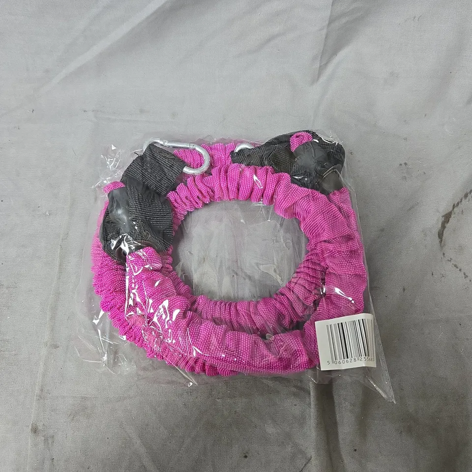 APPROXIMATELY 40 LISA FIT SPARE PARTS BAND 25LB/11.4KG – PINK FABRIC-COVERED RESISTANCE BANDS