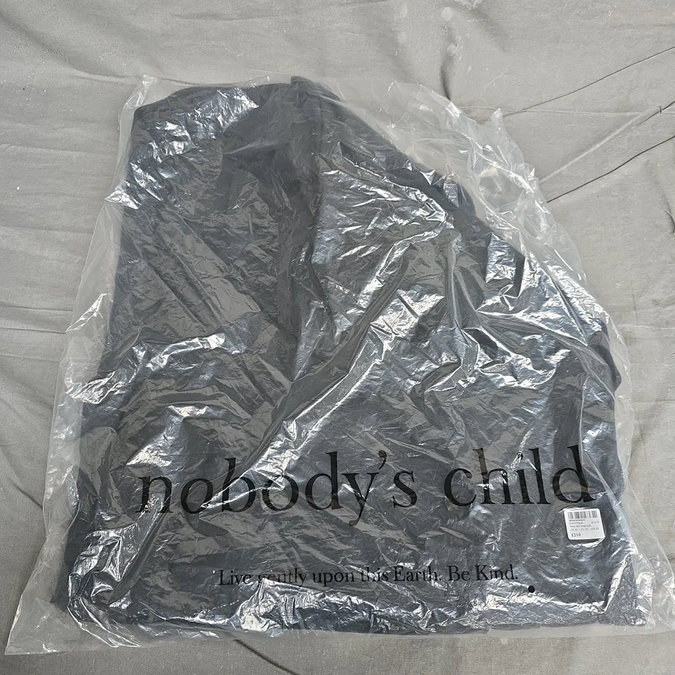 BAGGED NOBODY'S CHILD PETITE MIZ WRAP COAT – UK XS (BLACK)