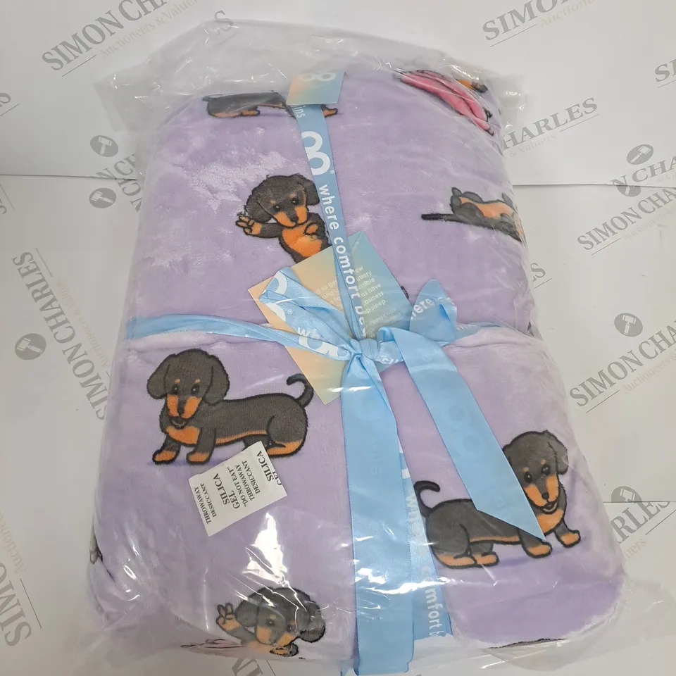 OODIE OVERSIZED WEARABLE BLANKET - SIZE NOT SPECIFIED - DOG PATTERN