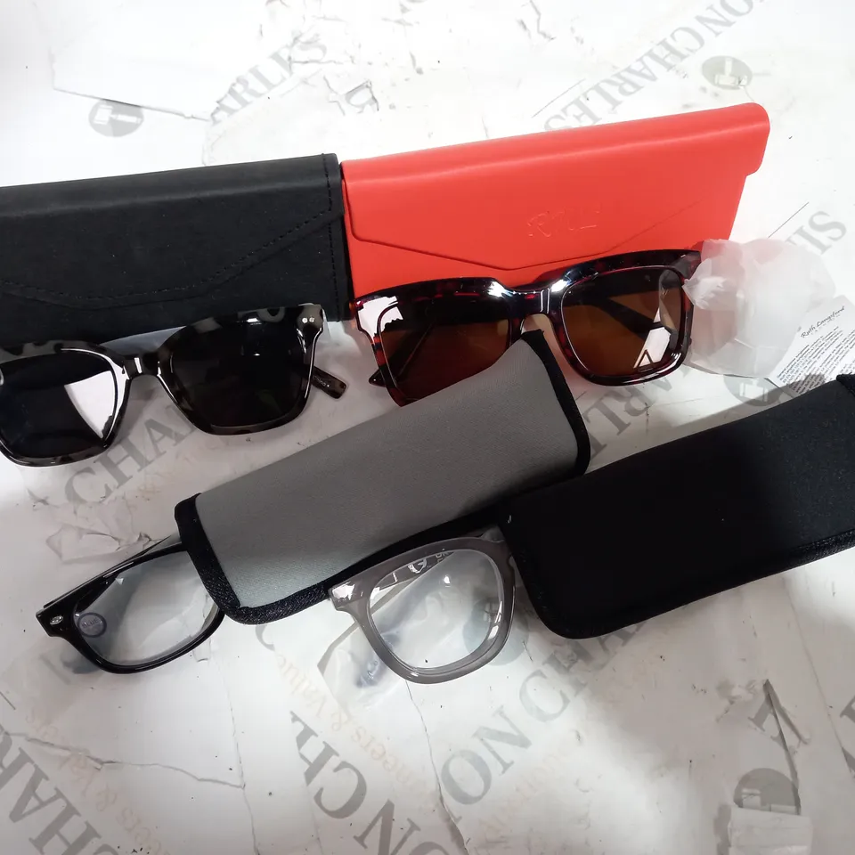 LOT OF 4 ASSORTED PAIRS OF GLASSES TO INCLUDE RUTH LANSFORD 