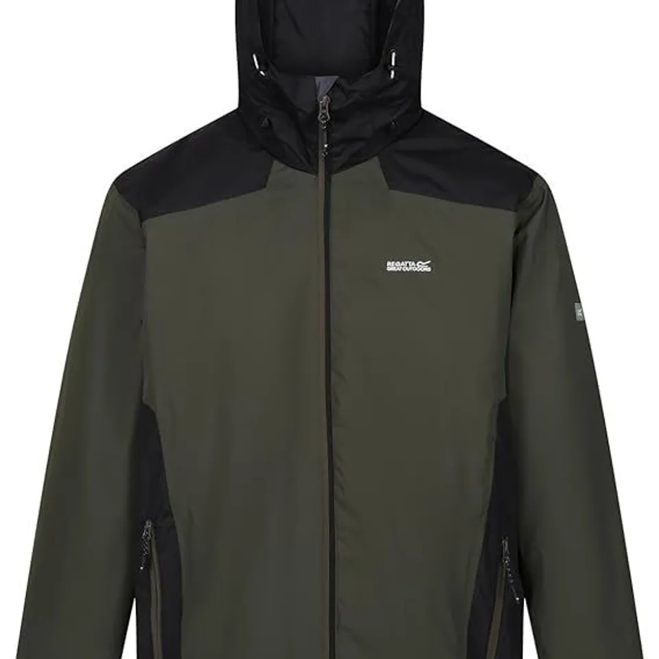 BRAND NEW REGATTA THORNRIDGE II MENS JACKET IN DARK KHAKI/BLACK SIZE 3XL