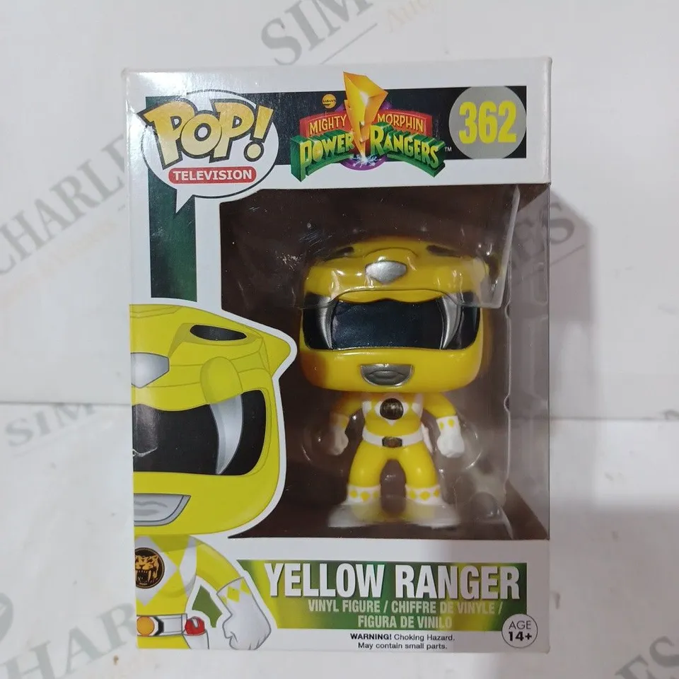 BOXED FUNKO POP TELEVISION MIGHTY MORPHIN POWER RANGERS 362 YELLOW RANGER COLLECTIBLE VINYL FIGURE