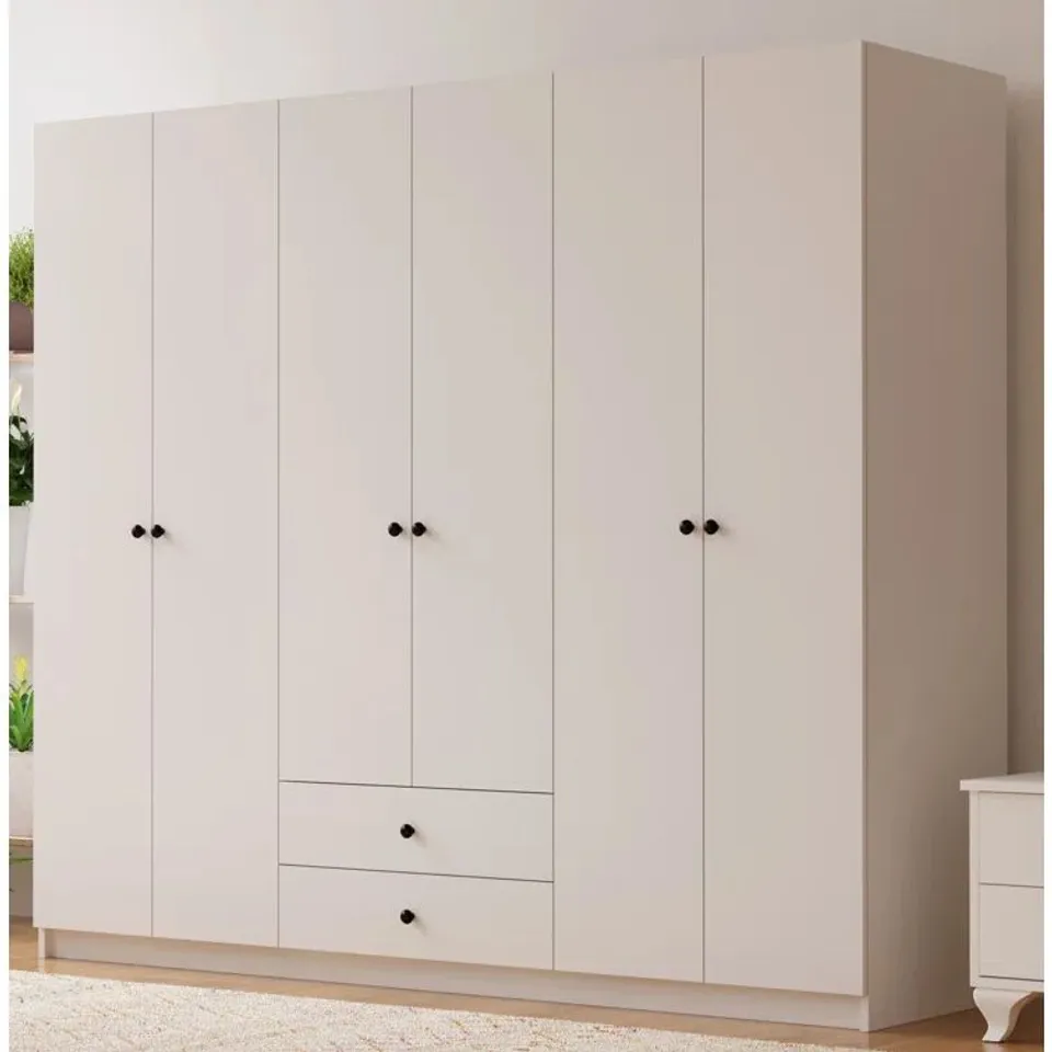 BOXED BALLICO 6 DOOR WARDROBE (3 BOXES)