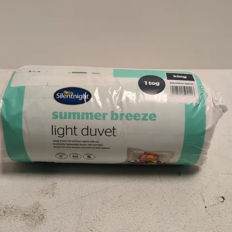 SILENTNIGHT SUMMER BREEZE LIGHT DUVET – KING SIZE (1 TOG)