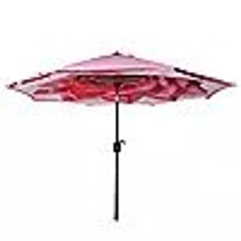 MY GARDEN STORIES 2.36M X 2.7M DOUBLE SIDED PRINTED PARASOL