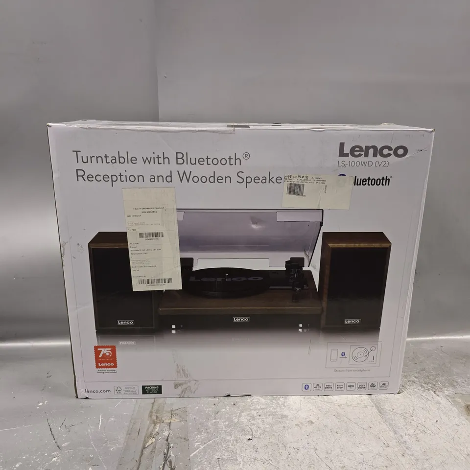 BOXED LENCO LS-100WD V2 BELT DRIVE TURNTABLE