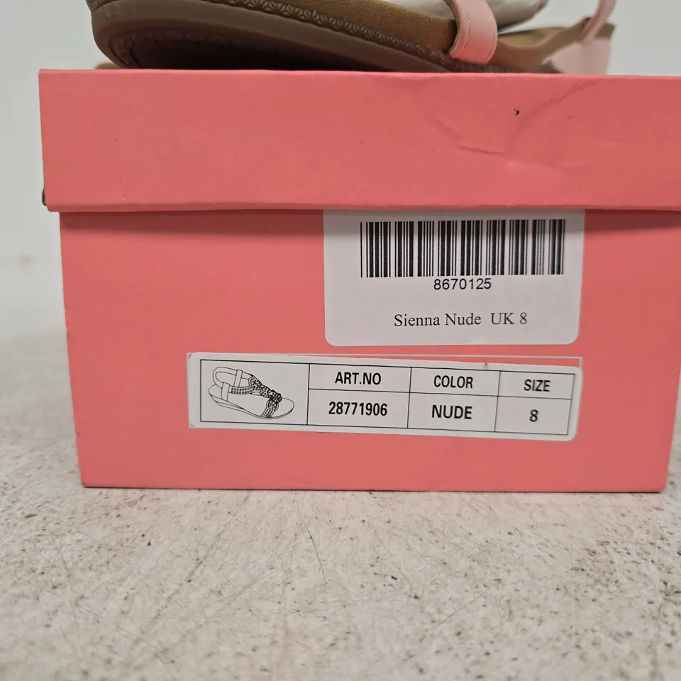 DR LIGHTFOOT SIENNA NUDE SHOES UK 8 BOXED