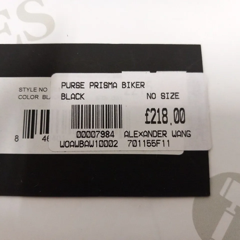 ALEXANDER WANG PURSE PRISMA BIKER BLACK 