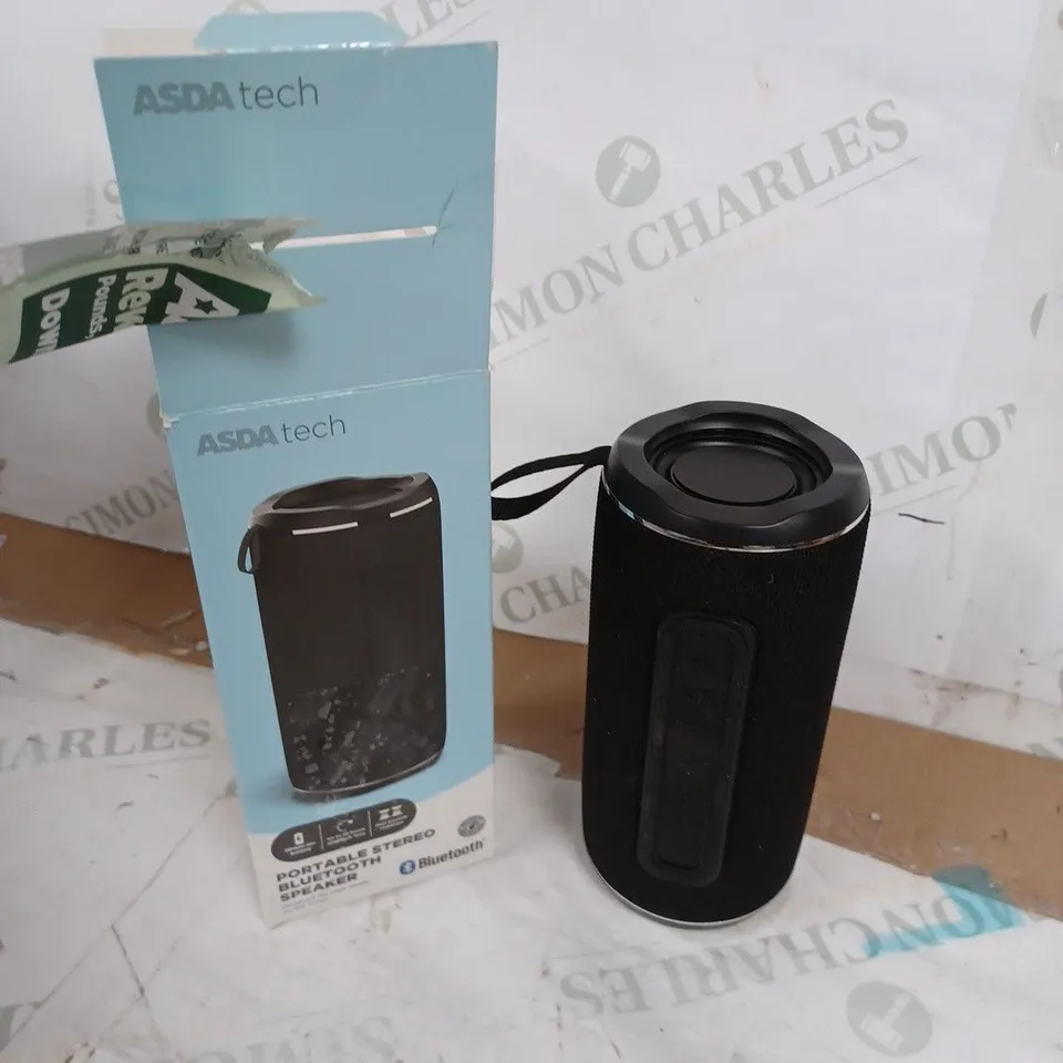 ASDA TECH PORTABLE STERO BLUETOOTH SPEAKER 