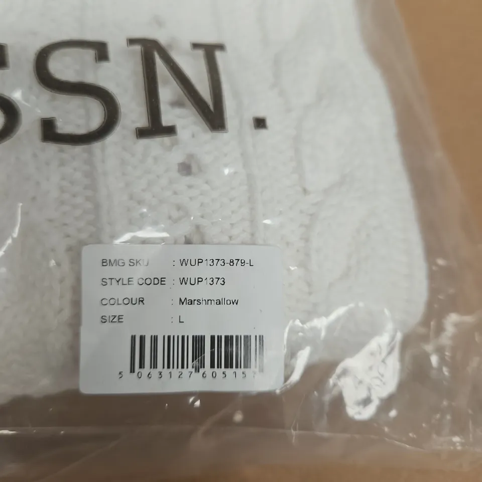 U.S. POLO ASSN. KNIT JUMPER – MARSHMALLOW – UK SIZE L