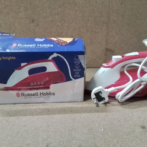 BOXED RUSSELL HOBBS BERRY IRON 