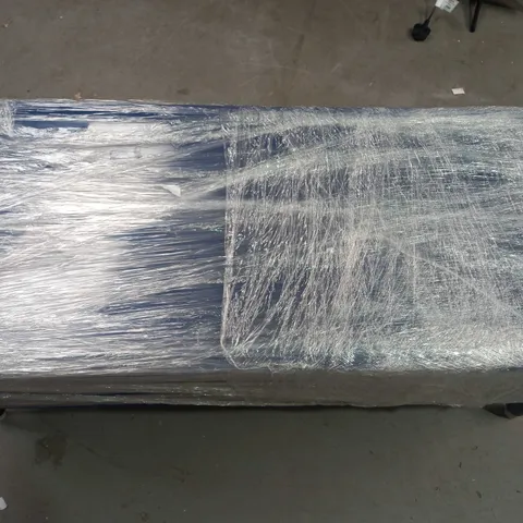 DESIGNER STORAGE OTTOMAN IN BLUE - COLLECTION ONLY