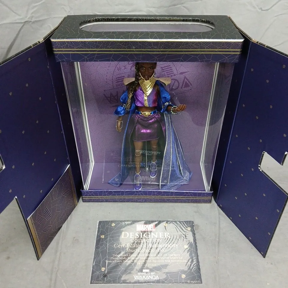 MARVEL DESIGNER COLLECTION WORLD OF WAKANDA LIMITED EDITION SHURI DOLL - 3911 OF 4500