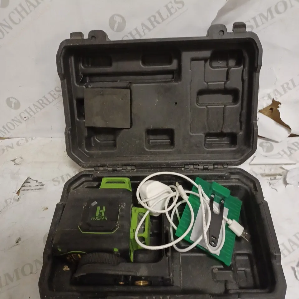 HUEPAR 360 LASER LEVEL GREEN BEAM CROSS LINE SELF LEVELING