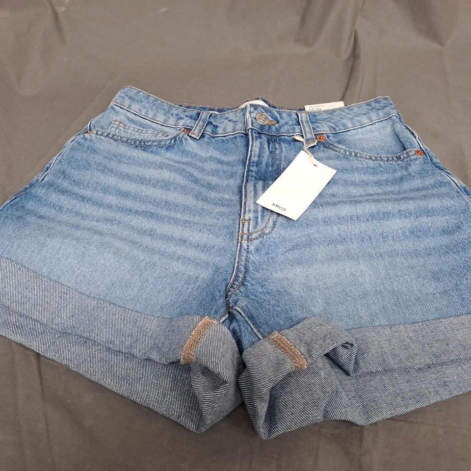MNG MOM DENIM HIGH WAISTED SHORTS - EUR 38