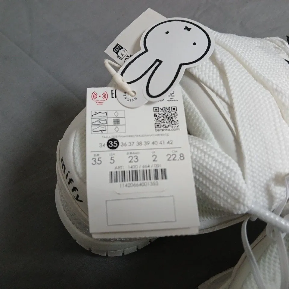MIFFY X BERSHKA WHITE KIDS' TRAINERS – UK 2
