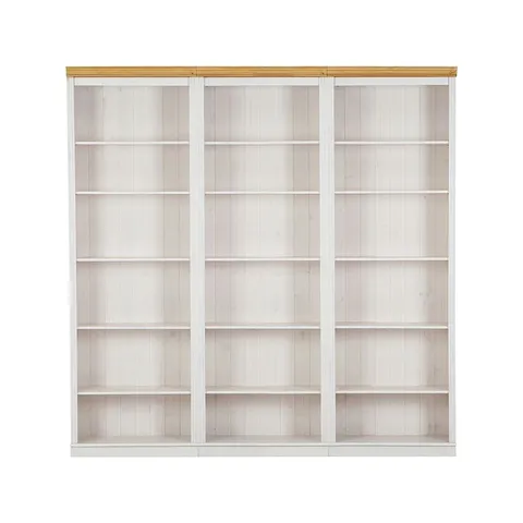 BOXED DEMETRICIA 223CM H × 222CM W LIBRARY BOOKCASE (3 BOXES)