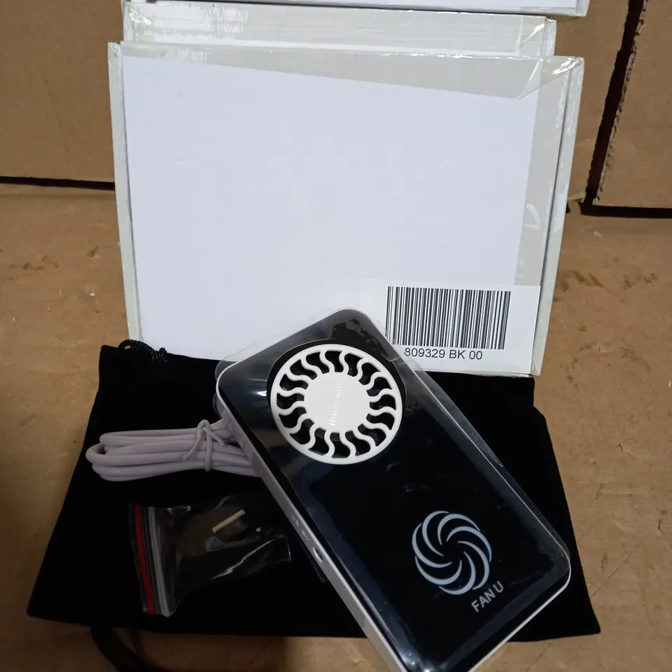 LOT OF 5 FAN U PORTABLE & RECHARGEABLE FANS - BLACK