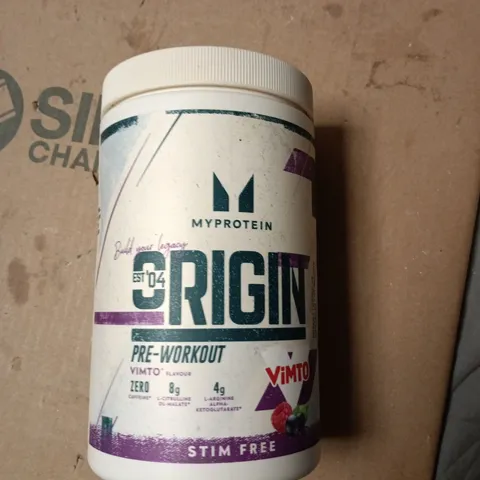 MYPROTEIN ORIGIN PRE-WORKOUT POWDER – VIMTO FLAVOUR, 630G