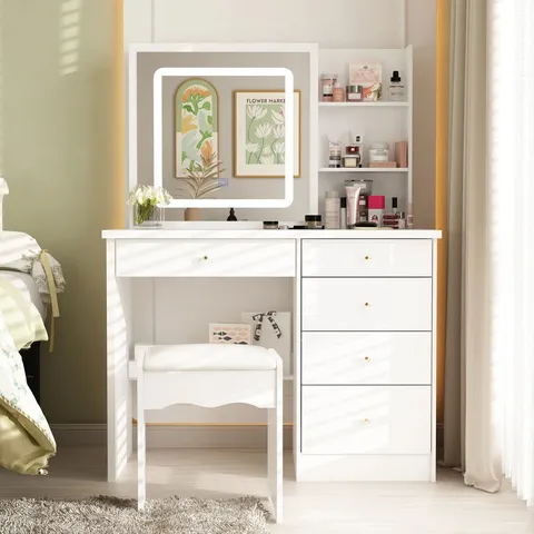 BOXED CLARANELL DRESSING TABLE WITH MIRROR (2 BOXES)