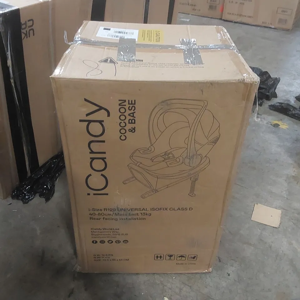 BOXED ICANDY COCOON CAR SEAT & BASE