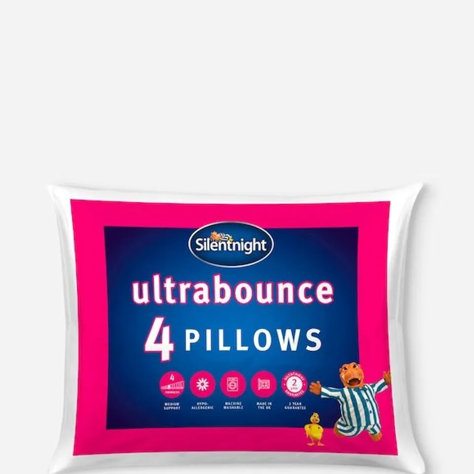SILENTNIGHT ULTRABOUNCE PACK OF 4 PILLOWS