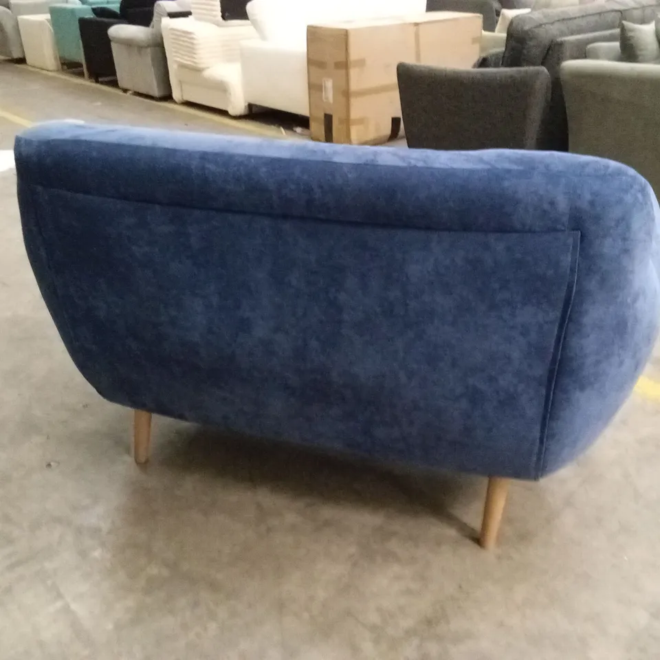 QUALITY DESIGNER JEFFERSON 2 SEATER LOVESEAT - NAVY BLUE