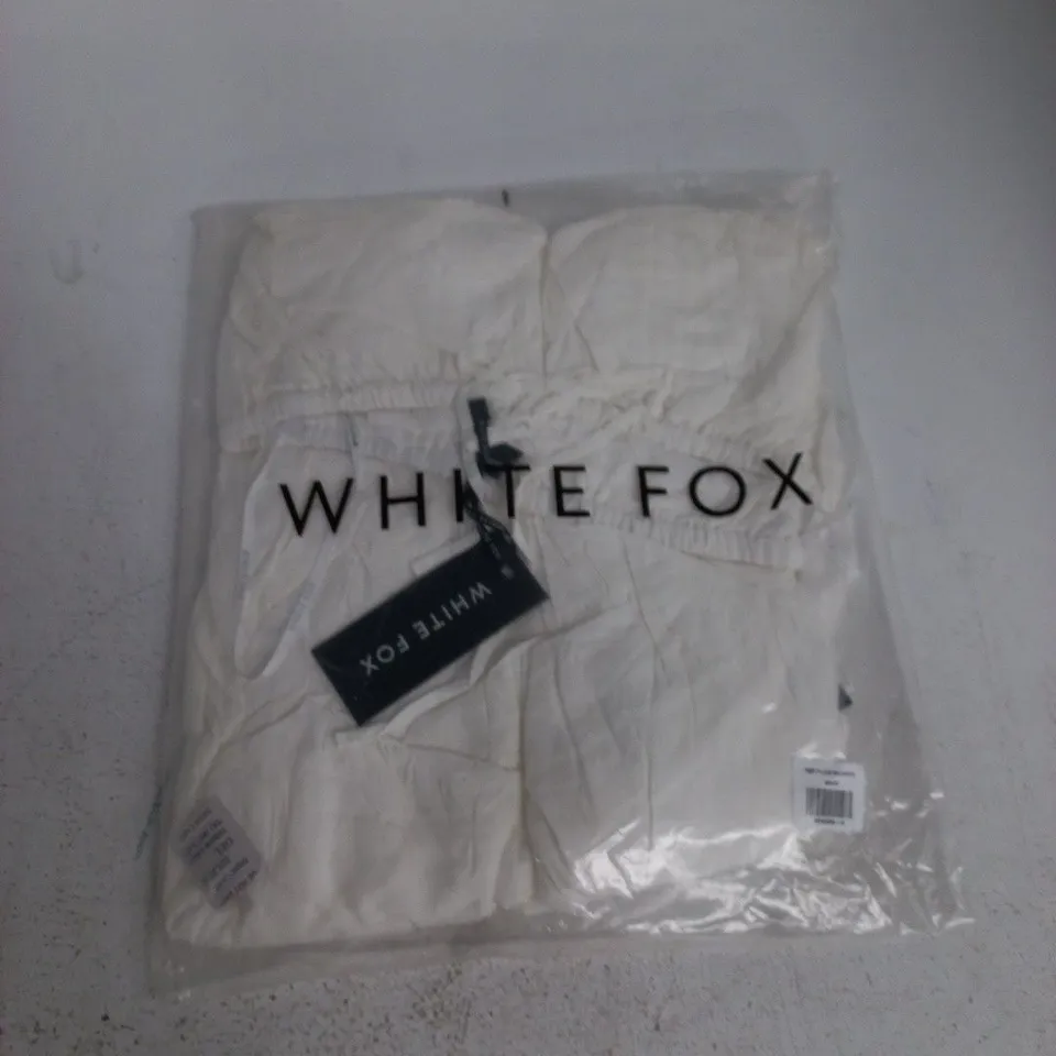 BAGGED WHITE FOX KEEP IT LOUD MAXI SKIRT IN WHITE - S