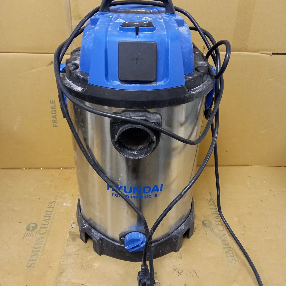 HYUNDAI WET AND DRY VACUUM CLEANER 30L 1400W INDUSTRIAL VACUUM CLEANER