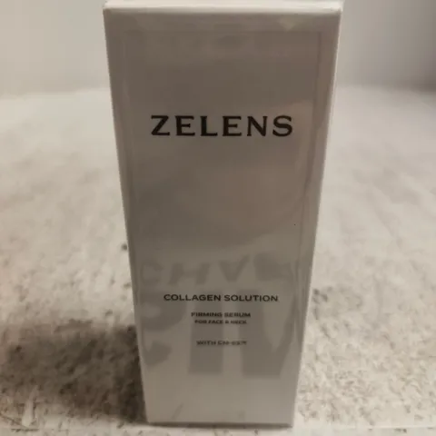 ZELENS COLLAGEN SOLUTION FIRMING SERUM FOR FACE & NECK – BOXED