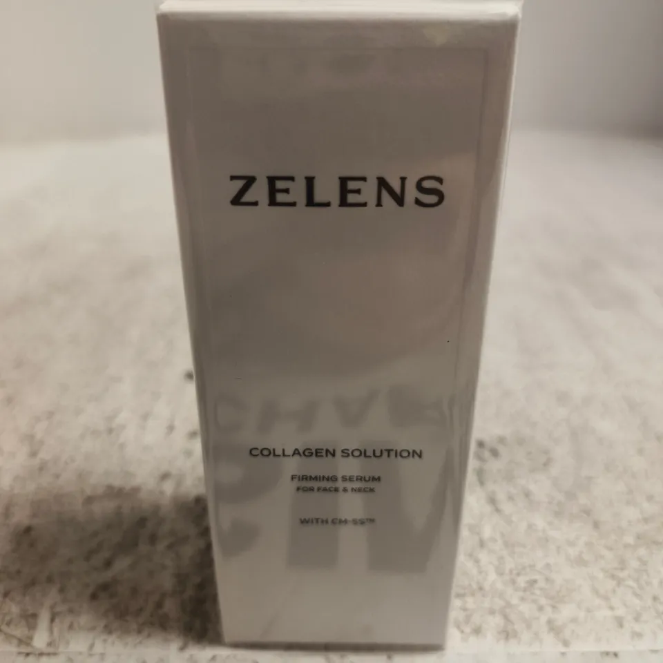 ZELENS COLLAGEN SOLUTION FIRMING SERUM FOR FACE & NECK – BOXED