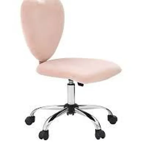 BOXED HEART PINK OFFICE CHAIR