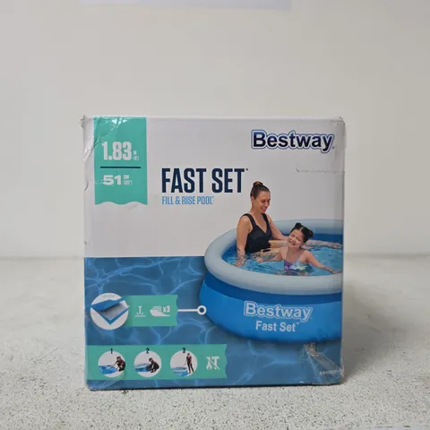 BESTWAY FAST SET POOL – 1.83M DIAMETER, 0.51M DEEP