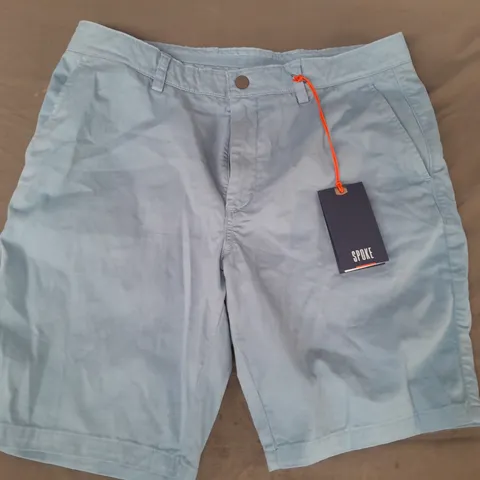 SPOKE SHORTS IN LIGHT BLUE WAIST SIZE 34