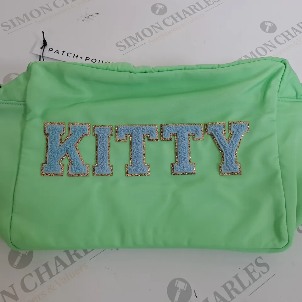 PATCH AND POUCH KITTY MAKEUP BAG