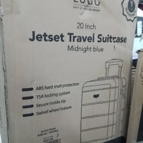 BOXED LUGG 20INCH JETSET TRAVEL SUITCASE MIDNIGHT BLUE