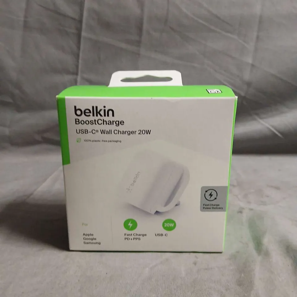 BELKIN BOOSTCHARGE USB-C WALL CHARGER 20W – BOXED