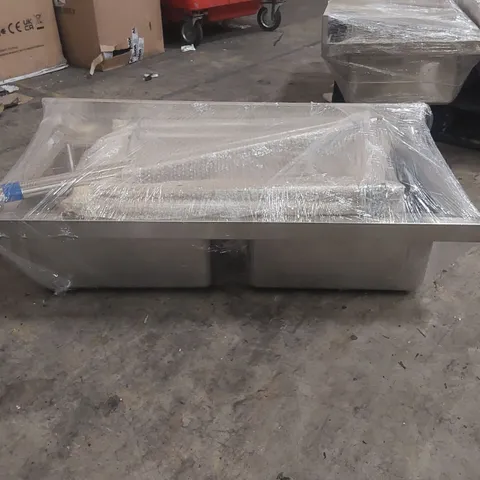 STAINLESS STEEL DOUBLE BOWL COMMERCIAL KITCHEN SINK