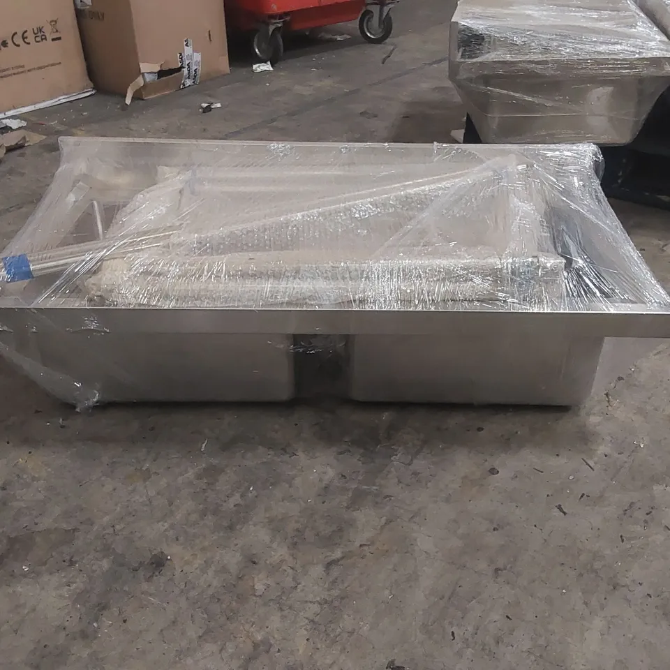 STAINLESS STEEL DOUBLE BOWL COMMERCIAL KITCHEN SINK