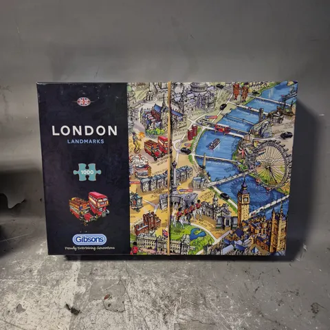 BOXED GIBSONS LONDON LANDMARKS 1000 PIECE PUZZLE