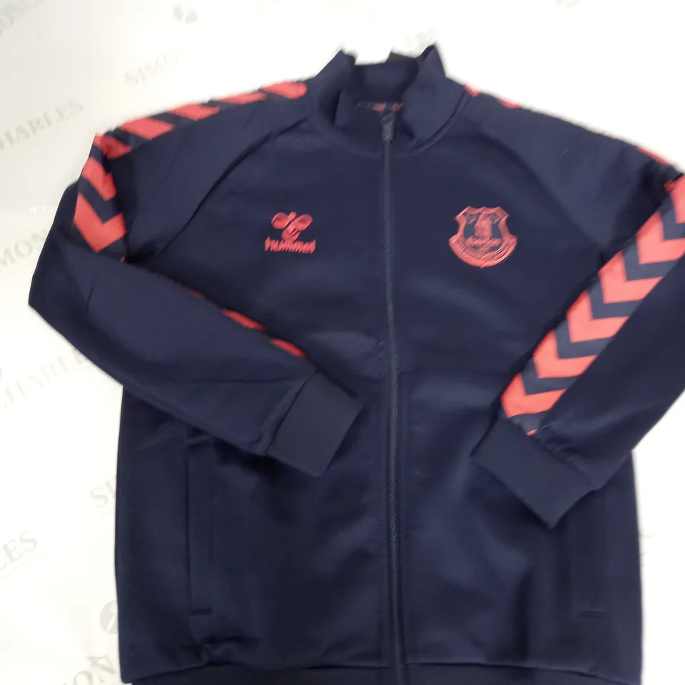EVERTON FC ZIPPED TRAINING TOP SIZE XL - KIDS