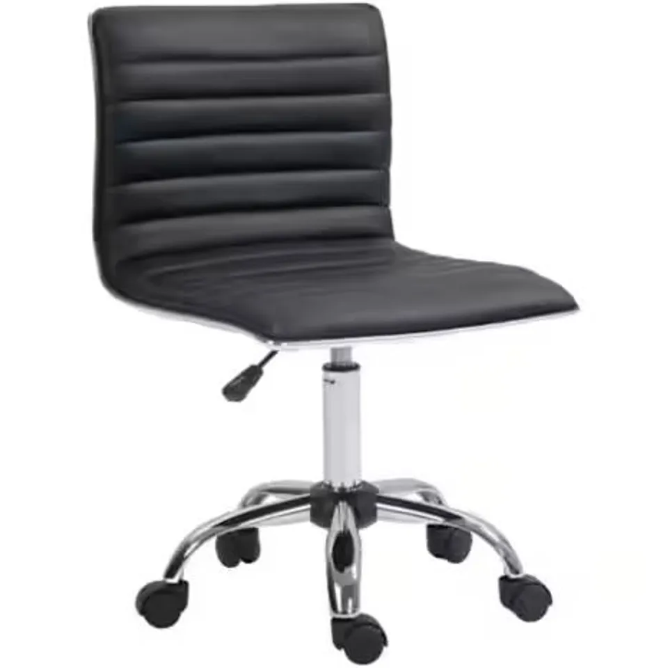 BOXED HOMCOM OFFICE CHAIR BASIC TILT - BLACK (1 BOX)