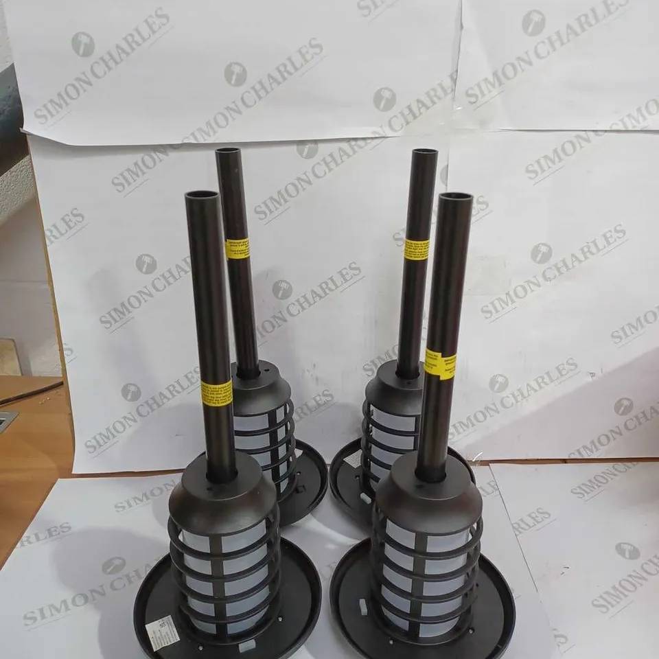 BELL & HOWELL SET OF 8 SOLAR 21 LUMENS DUAL FUNCTION FLAME/ WHITE STAKE LIGHTS