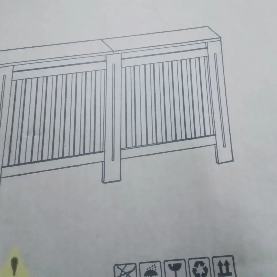 BOXED CHELSEA RADIATOR COVER LARGE GREY