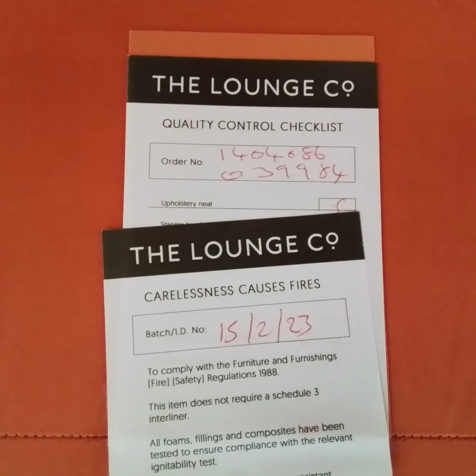 QUALITY BRITISH DESIGNER LOUNGE Co. LOLA END UNIT PLUSH BURNT ORANGE FABRIC 