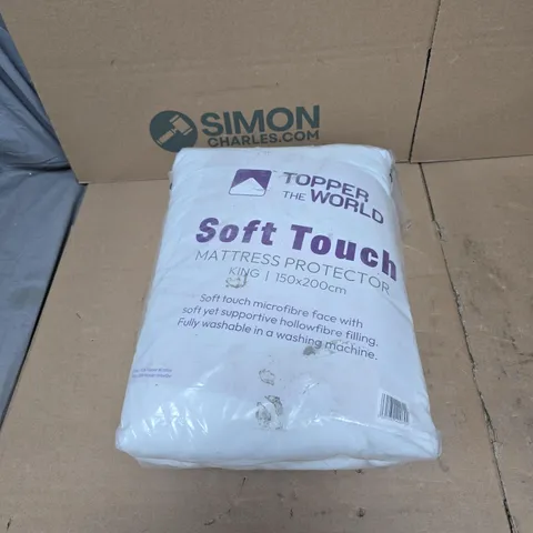 TOPPER THE WORLD SOFT TOUCH MATTRESS PROTECTOR KING SIZE UNBOXED
