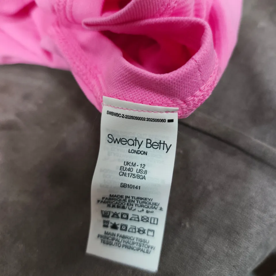SWEATY BETTY LONDON PINK TANK TOP – UK 12 (EU 40, US 8)